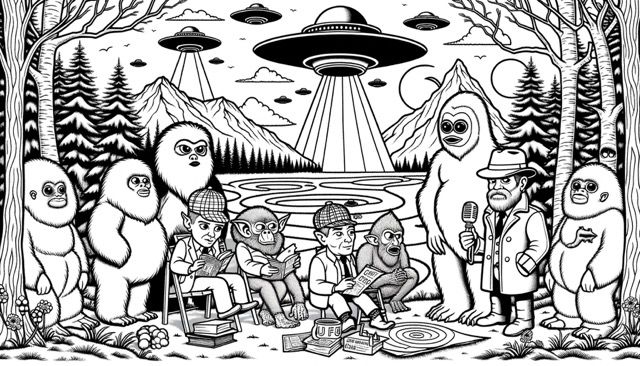 a group of characters from popular conspiracies